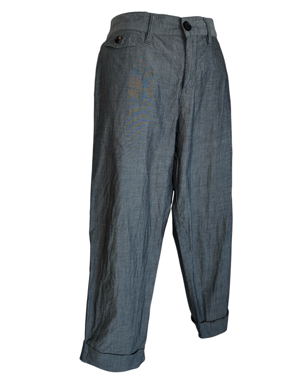 Joe's Jeans cotton pants, women 30, Gray, straight leg, pockets, cropped EUC - Picture 1 of 13